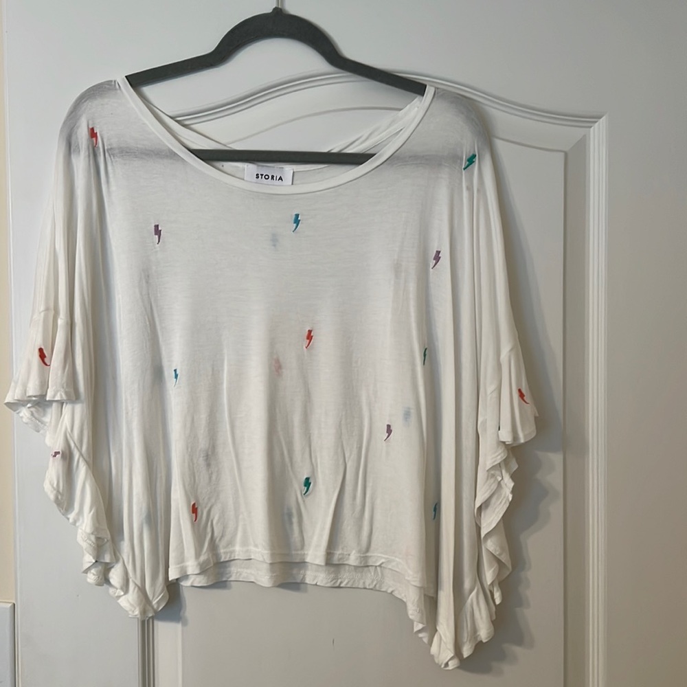 Flowy White Crop Top